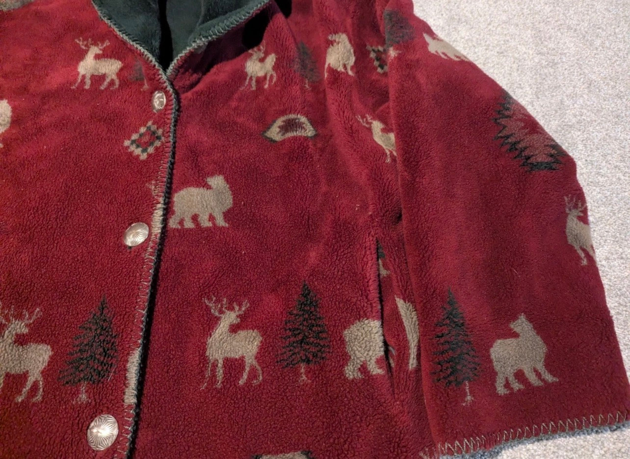 Denali maroon Vintage coat, xl