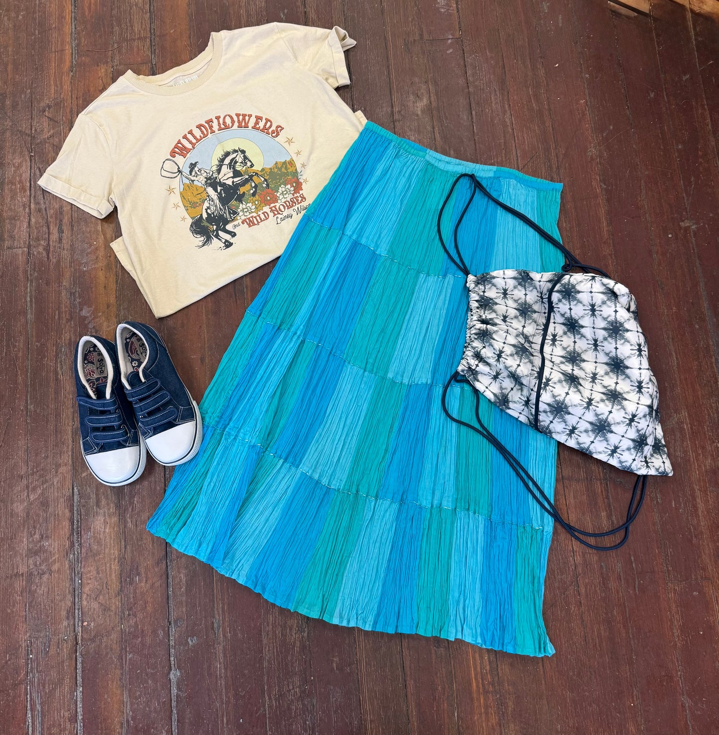 Phool Blue Skirts, M