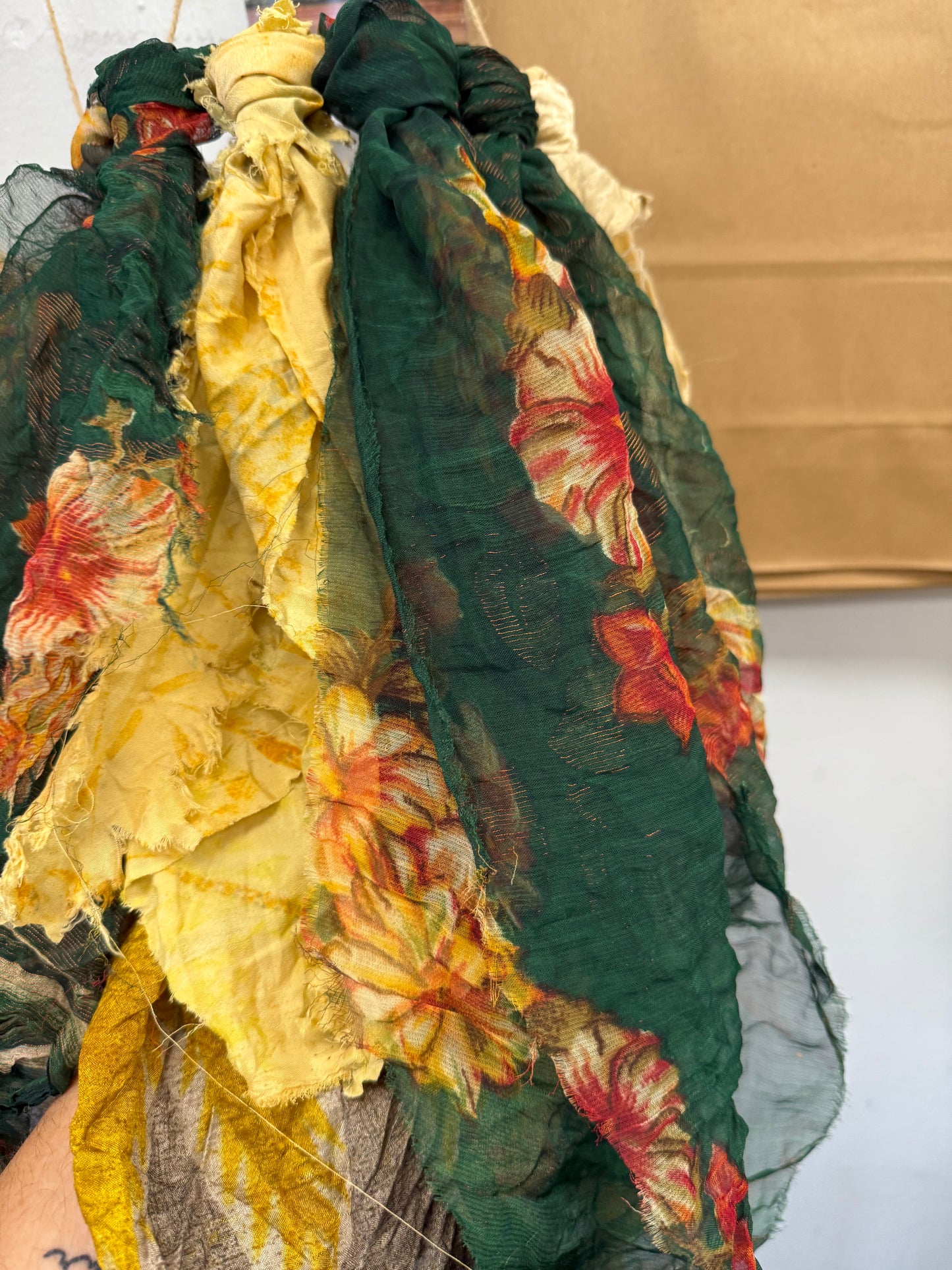 green/mustard Windsocks, large