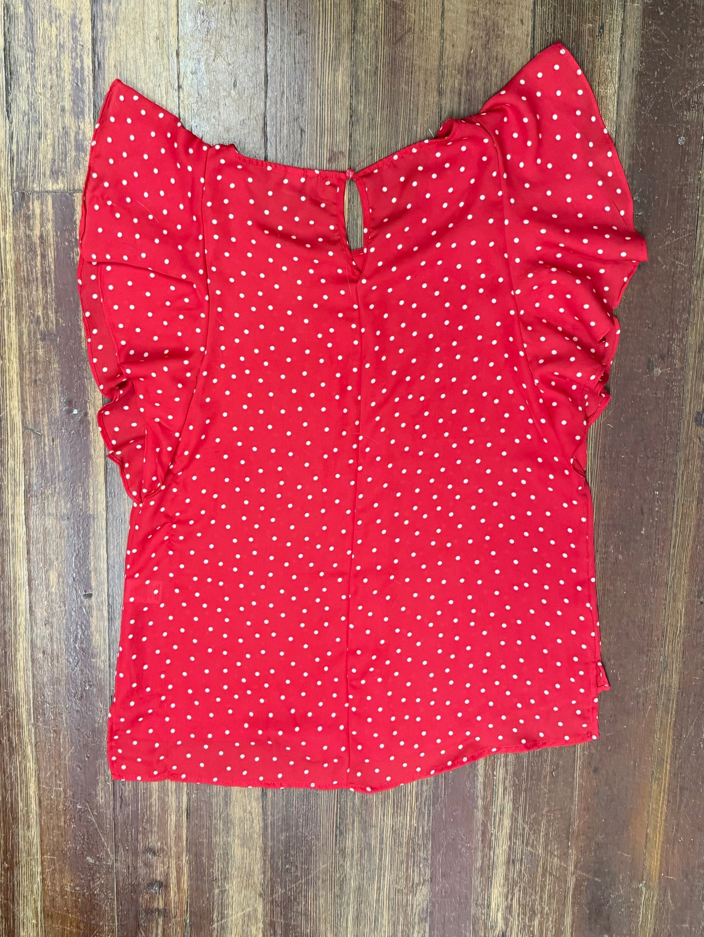 Elle red/white Tops, small