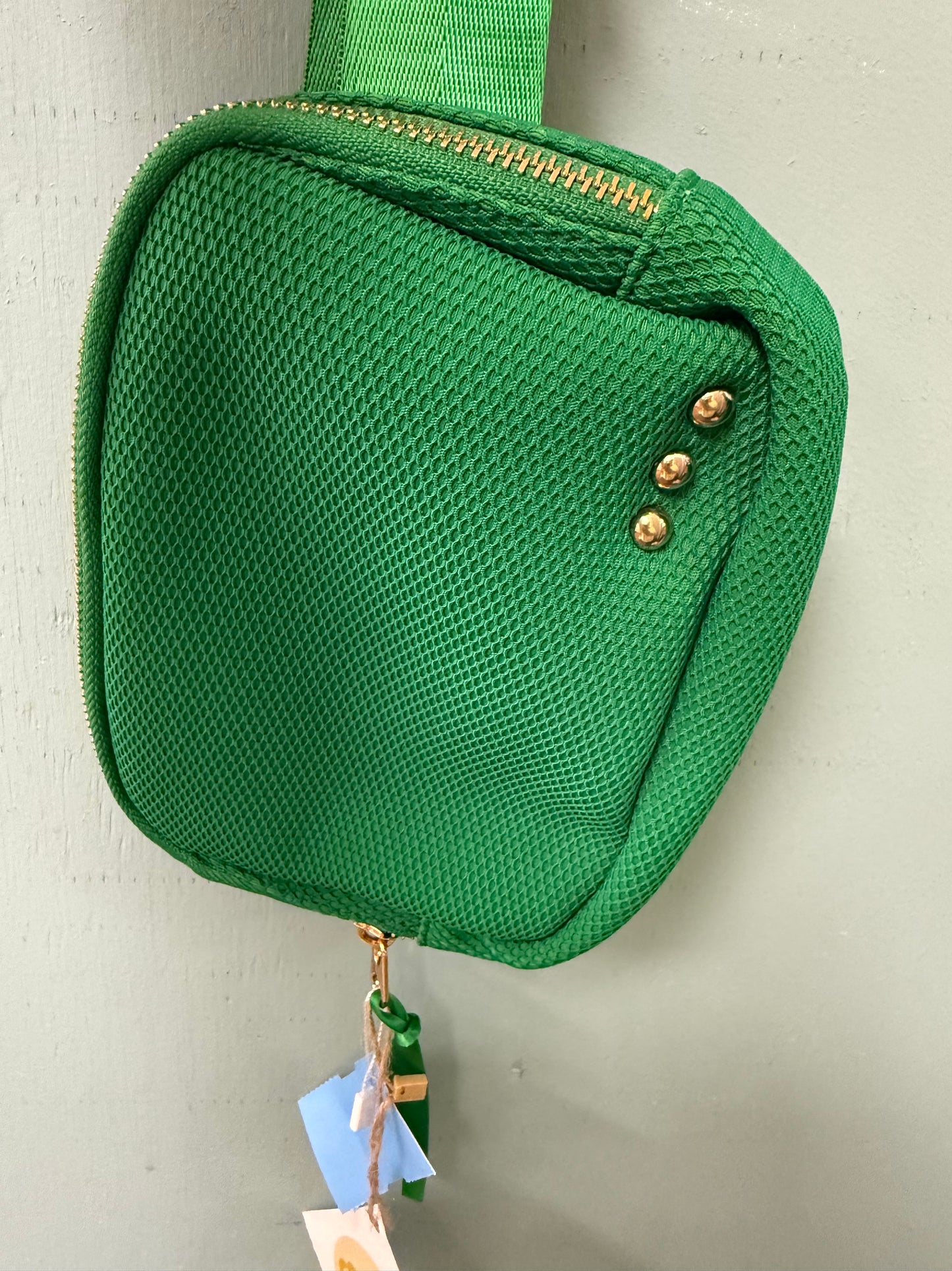 PS green belted bag, belted bag
