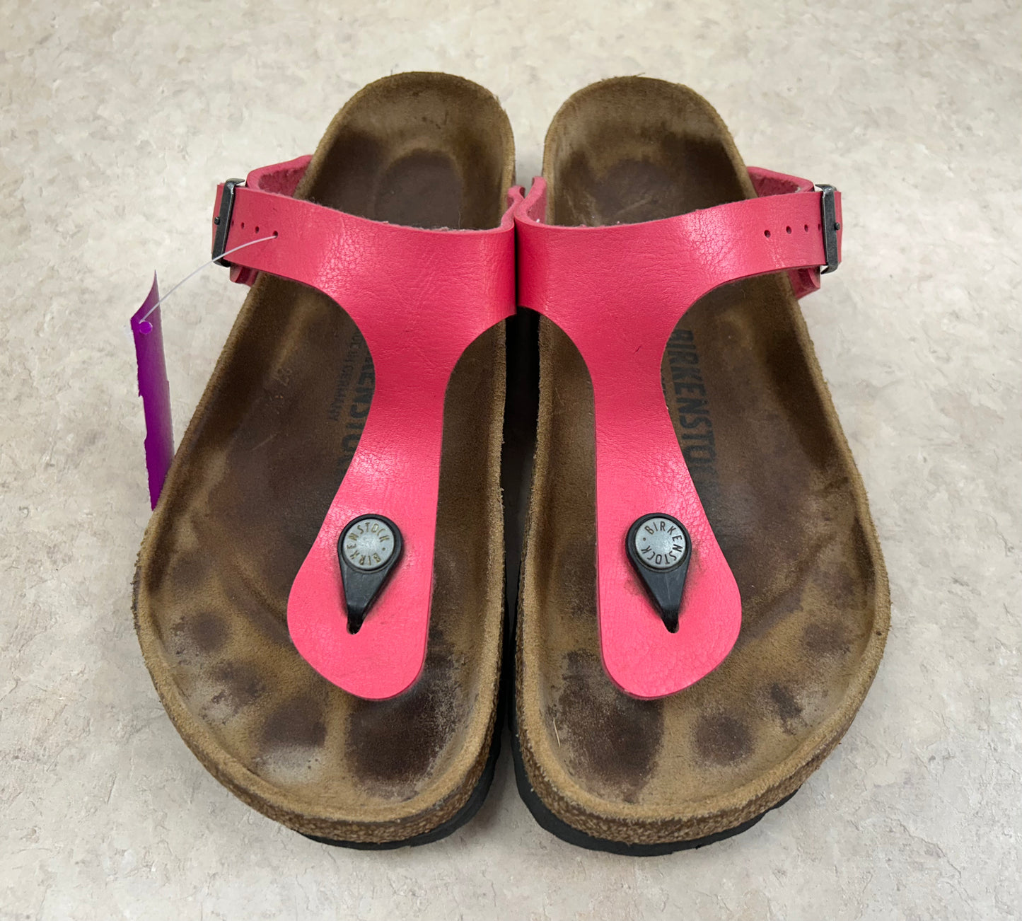 Birkenstock Pink/Brown Sandals, 6.5