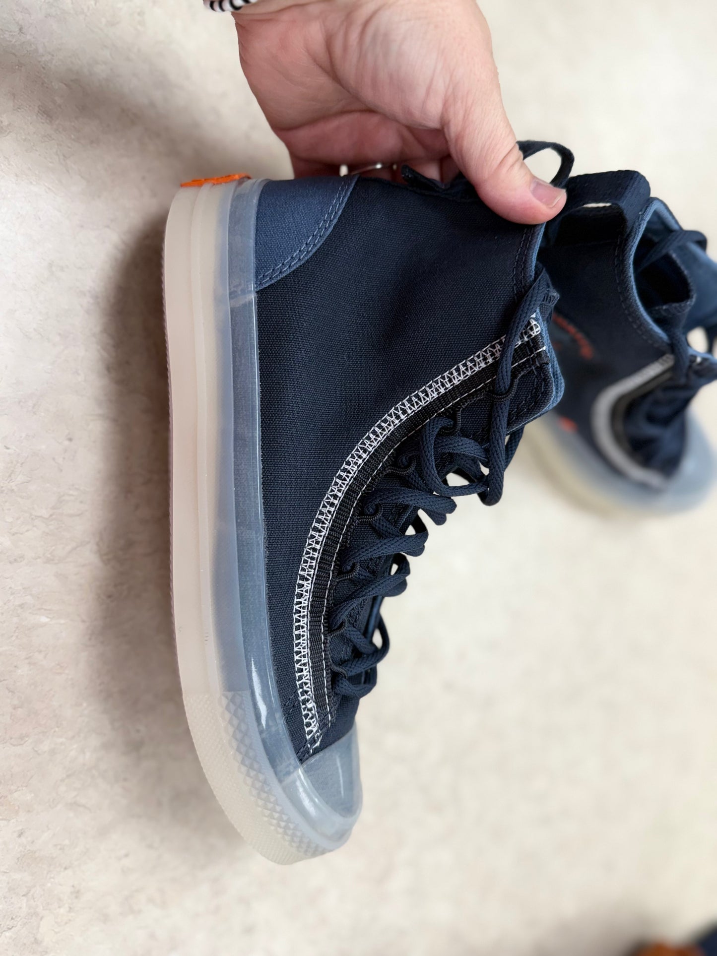 Converse denim/orange Shoes, 7.5