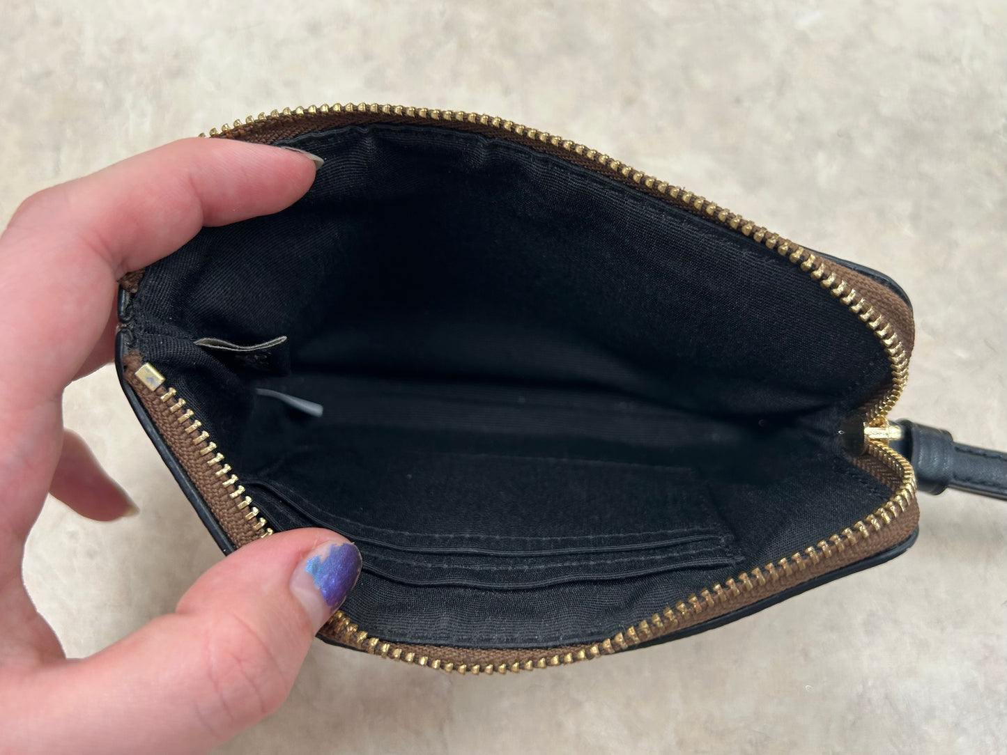 Coach Brown/Black Purses, Wristlet