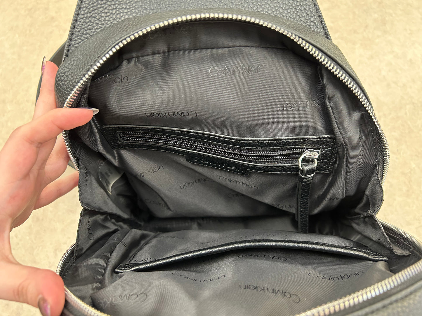 Calvin Klein Cream/Black Purses, Sling