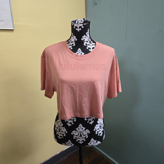 Lululemon Orange Activewear Tops, 8