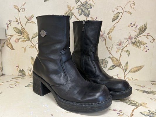 Harley-Davidson Black Boots, 9.5