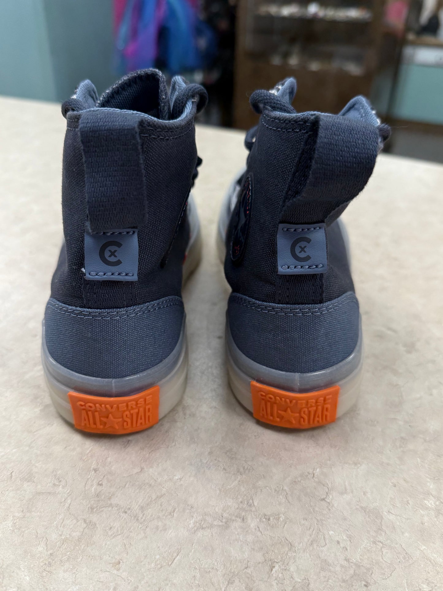 Converse denim/orange Shoes, 7.5