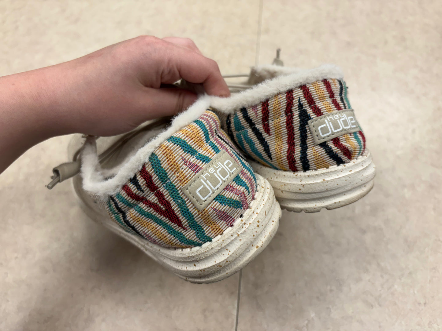 Hey Dude Tan/Multi Shoes, 9