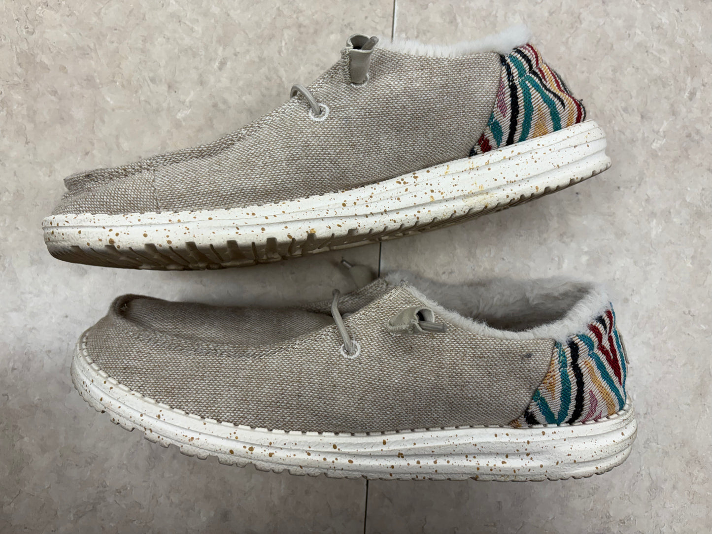 Hey Dude Tan/Multi Shoes, 9
