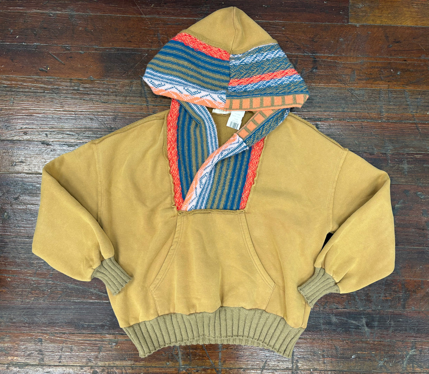Easel Mustard Multi Hoodies, M