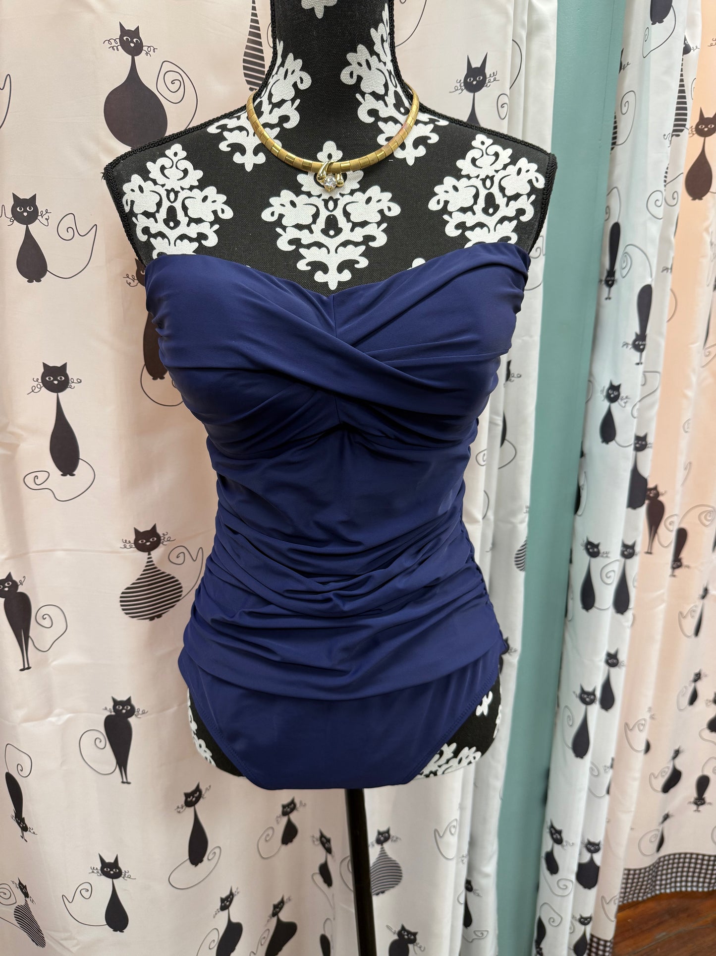 Relleciga Navy Swimsuits, L