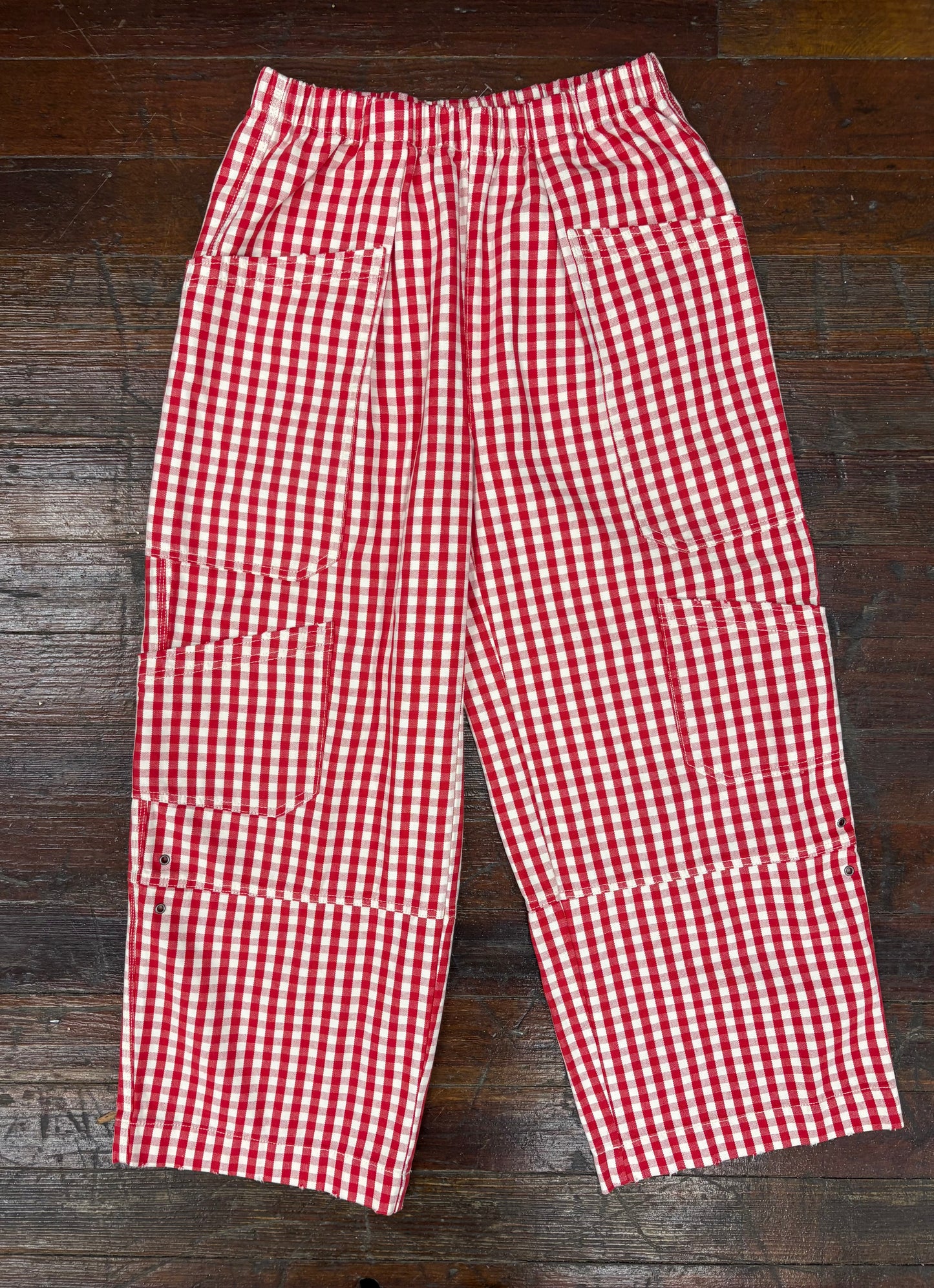 BDG Red gingham Pants, M