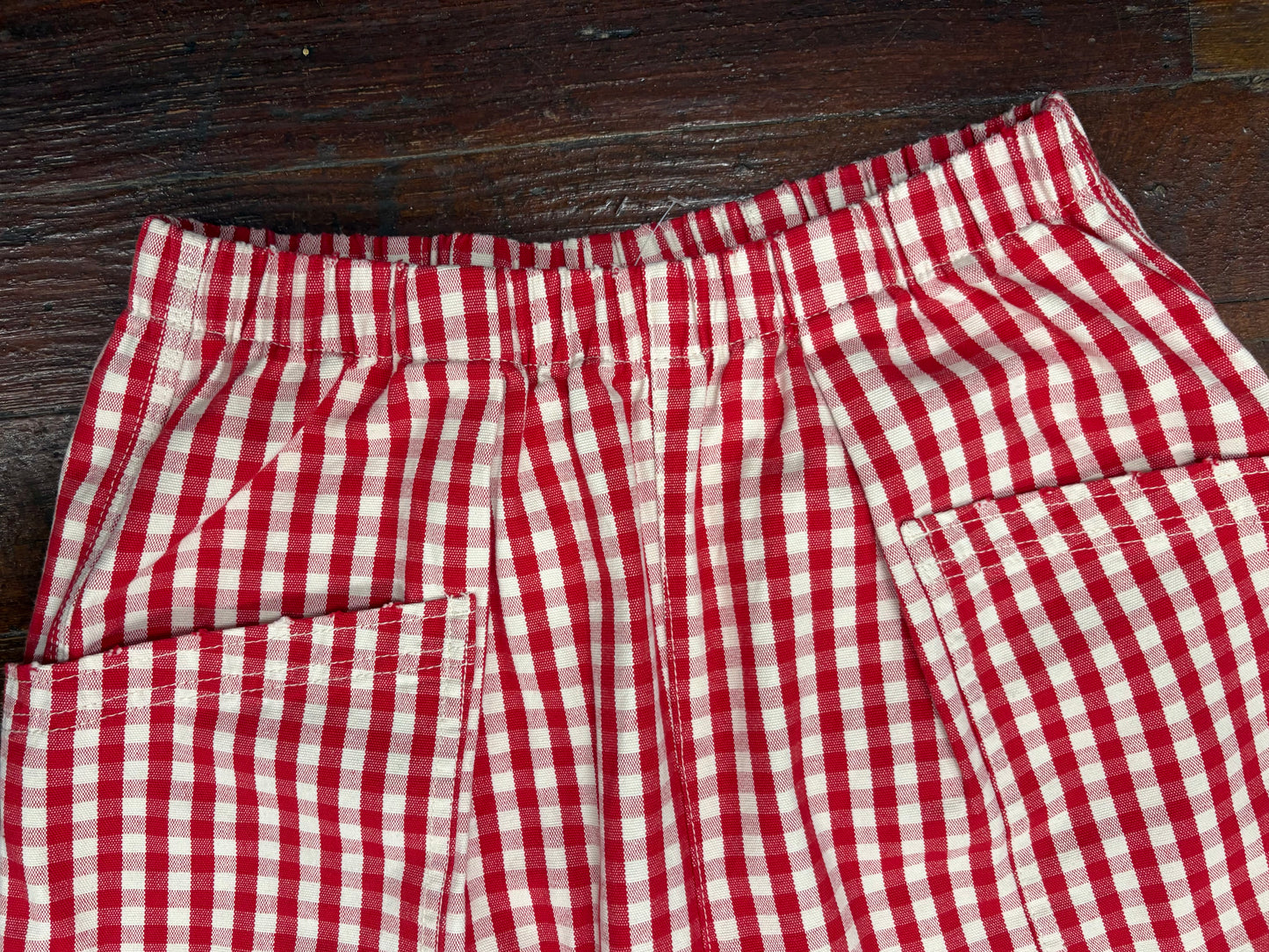 BDG Red gingham Pants, M