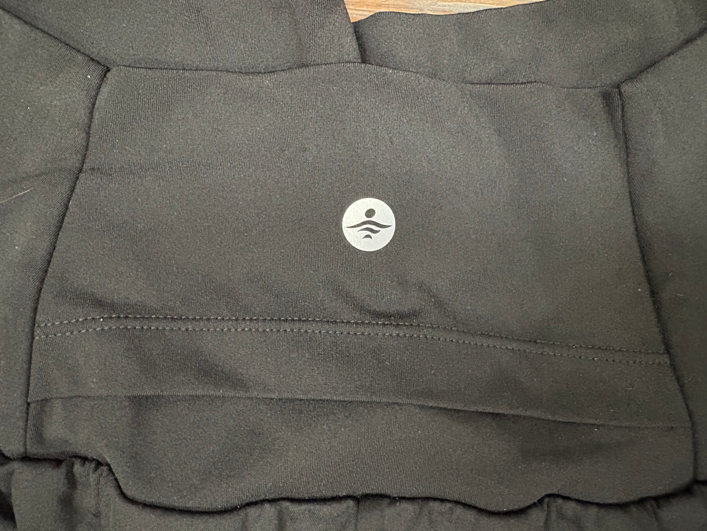 halara black shorts, medium