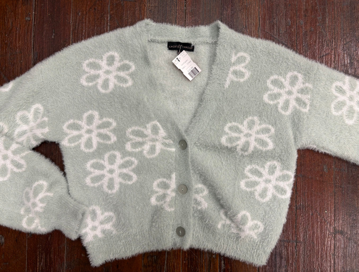 Almost Famous Green Cardigans, L
