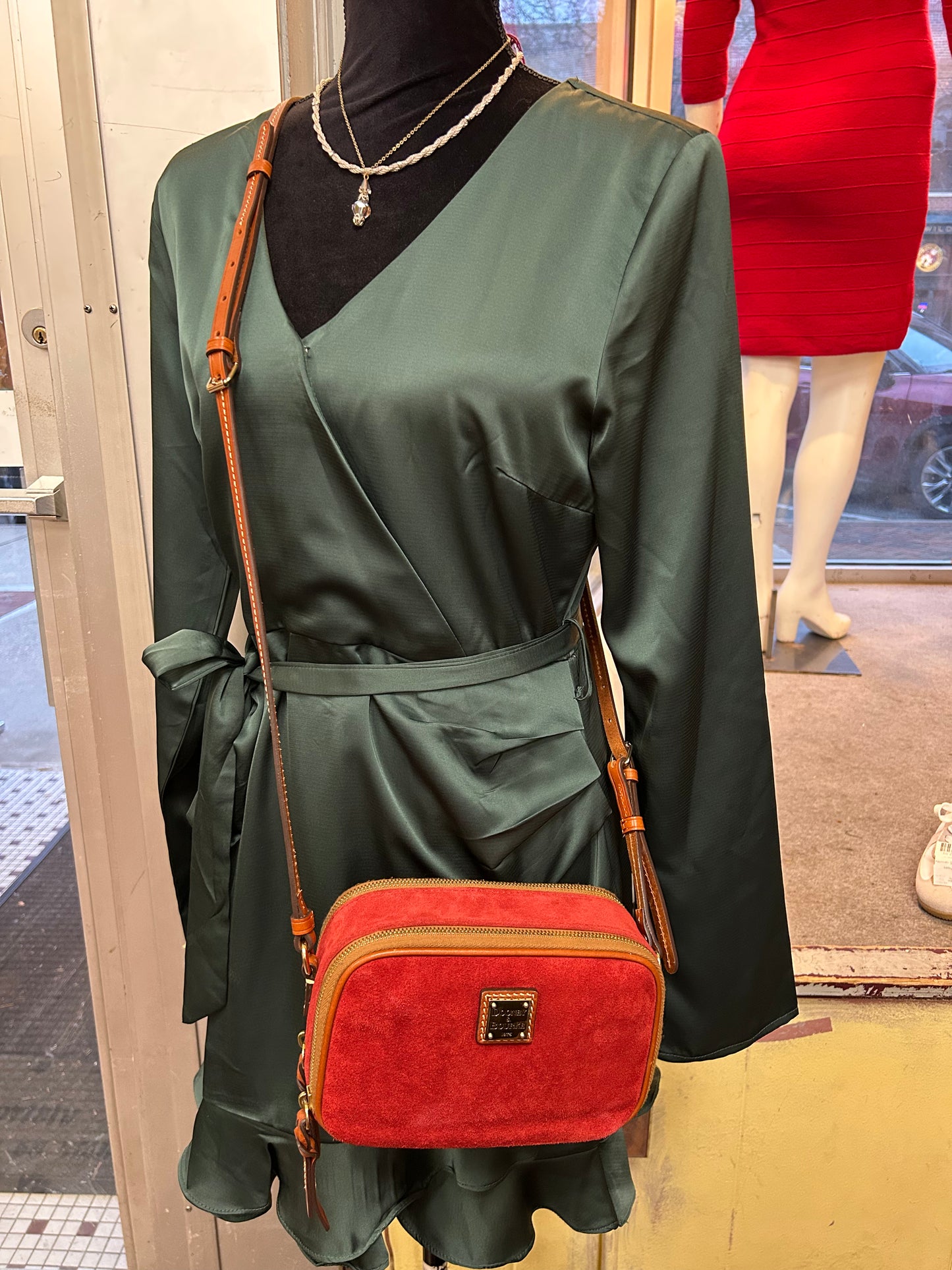 Dooney & Burke Red Purses, Crossbody