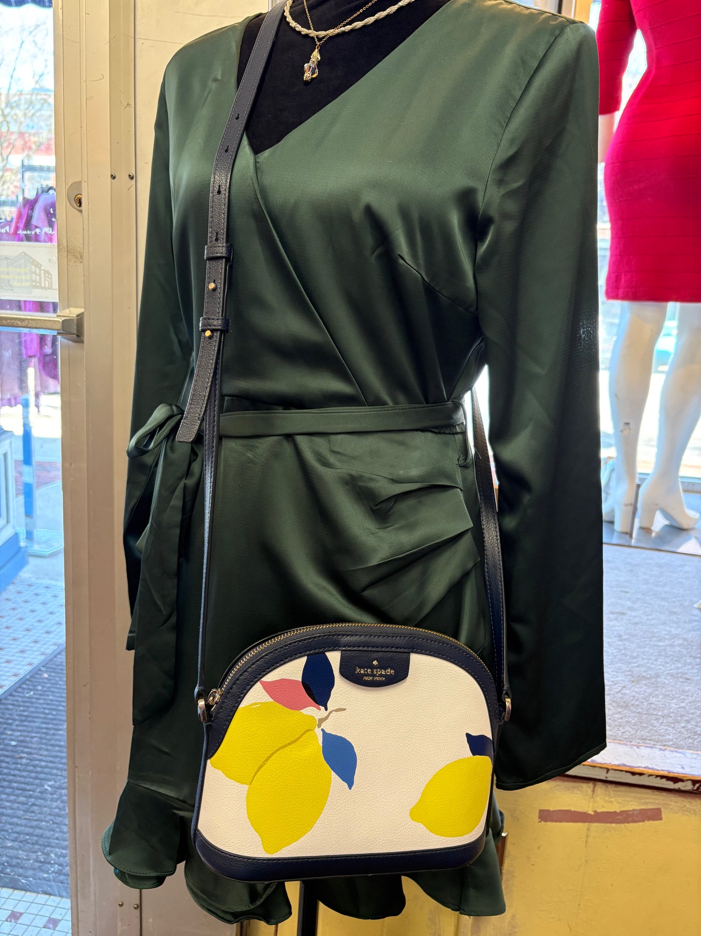 Kate Spade White/Navy Purses, Crossbody