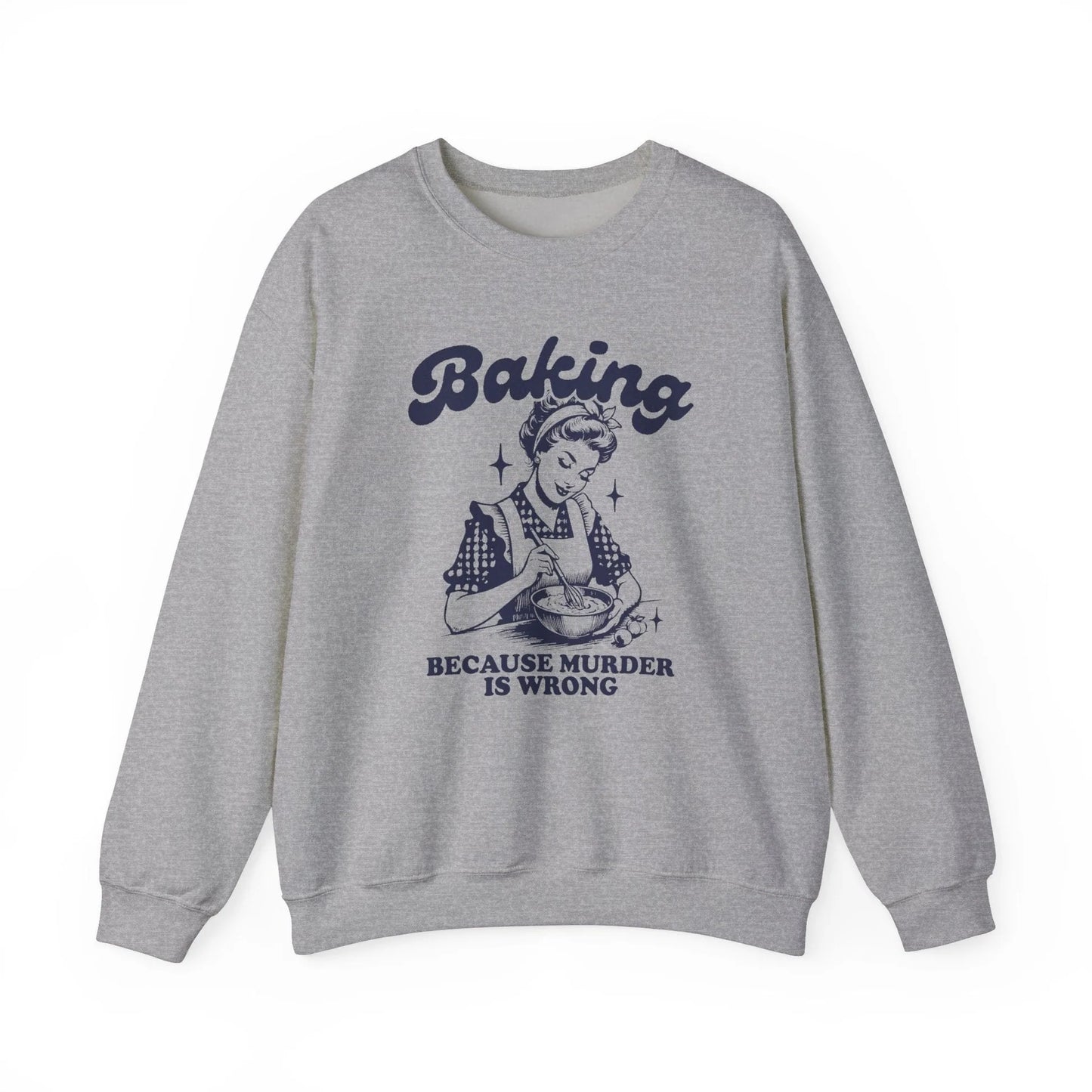 Baking Gray Crewnecks, XL