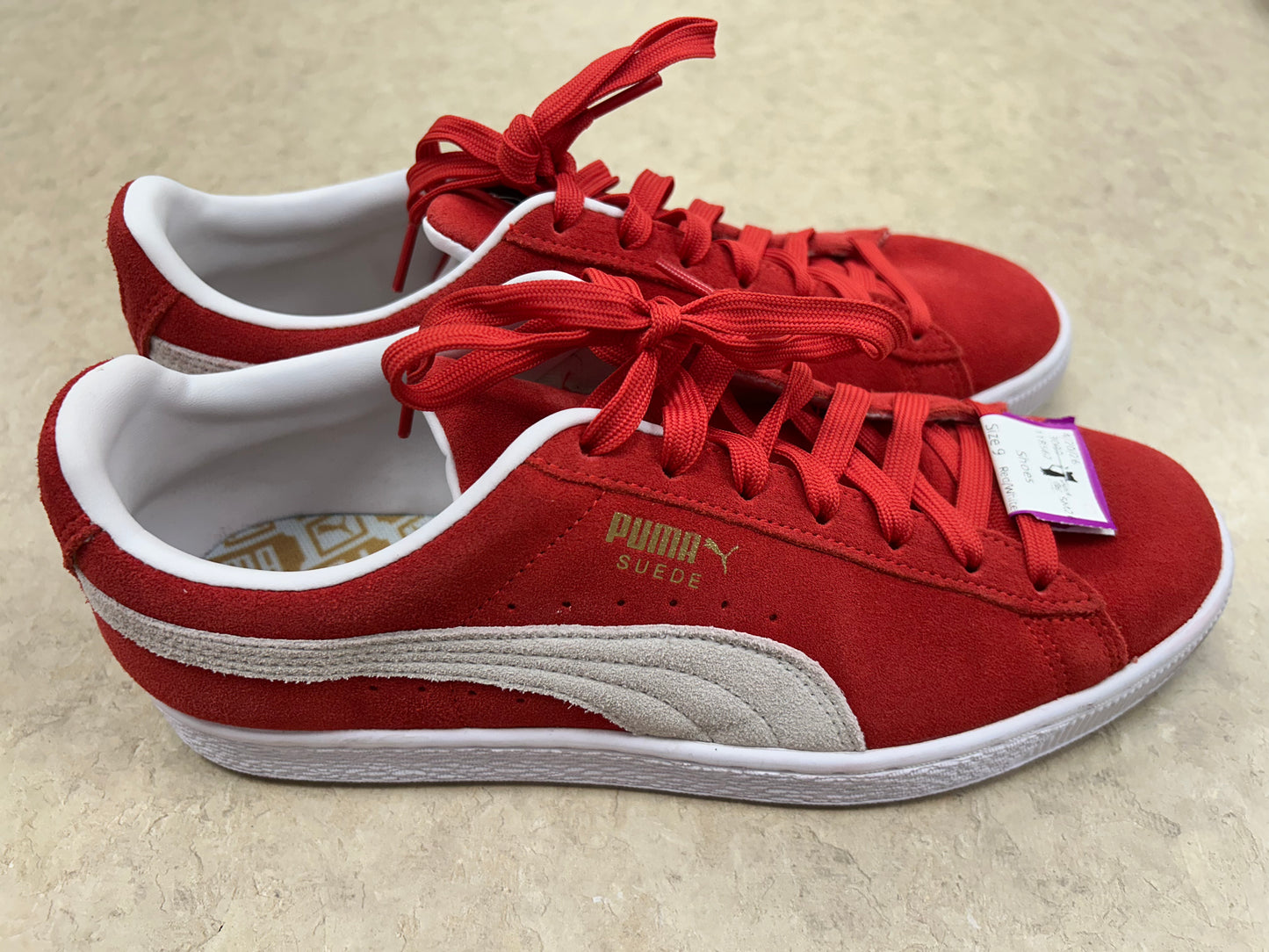 Puma Red/White Shoes, 10/10.5