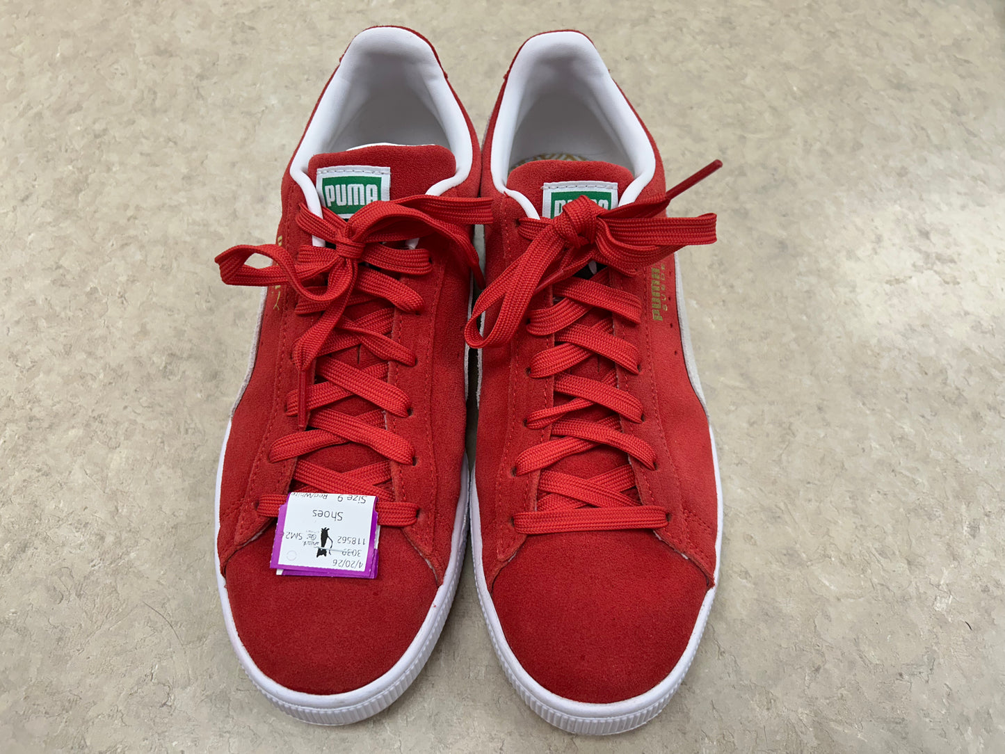 Puma Red/White Shoes, 10/10.5