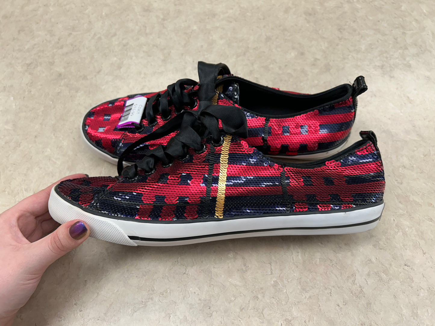 Coach Red/Navy Shoes, 9.5