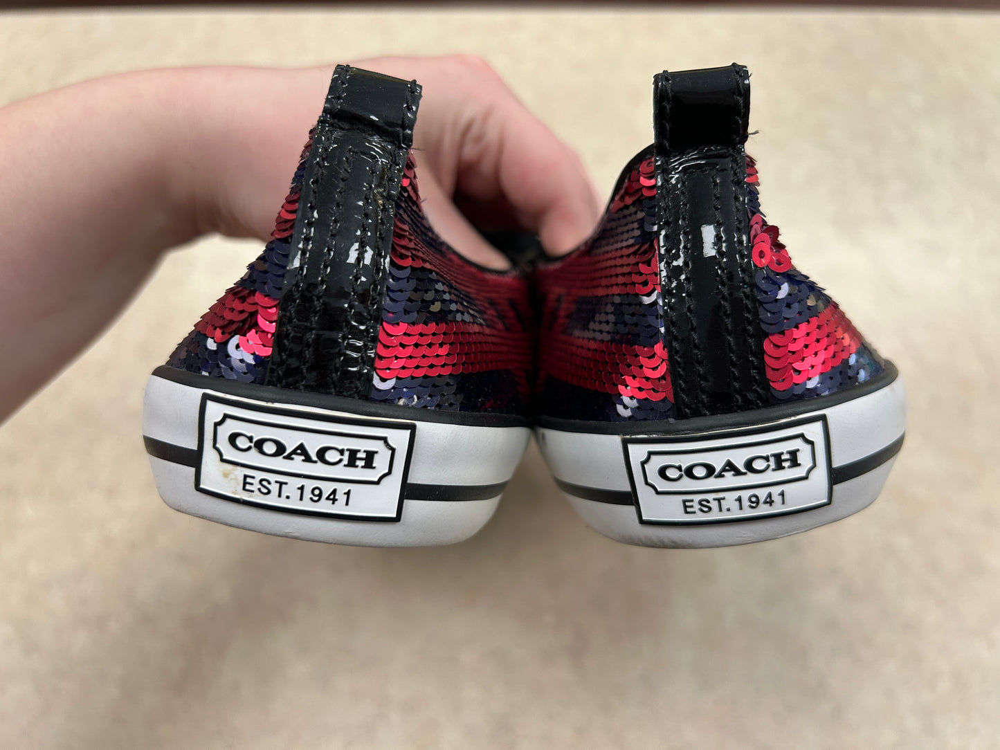 Coach Red/Navy Shoes, 9.5