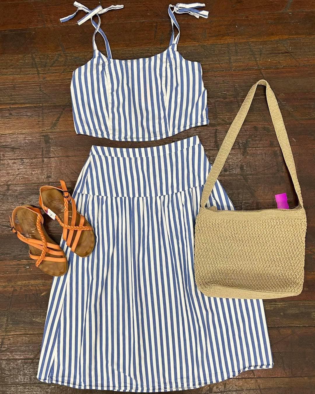 Old Navy Blue/White Skirt Sets, S