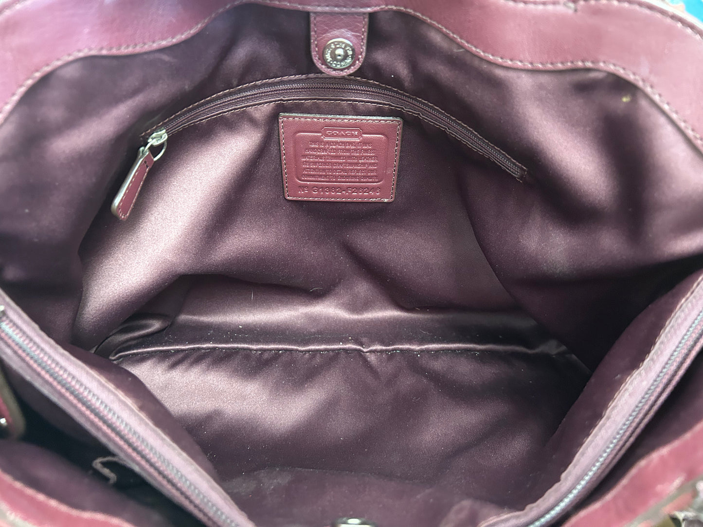 Coach Burgundy Purses, Shoulderbag
