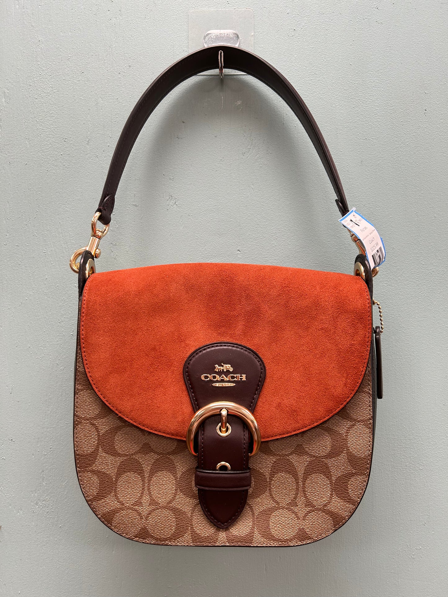 Coach Orange/Brown Purses, Shoulderbag