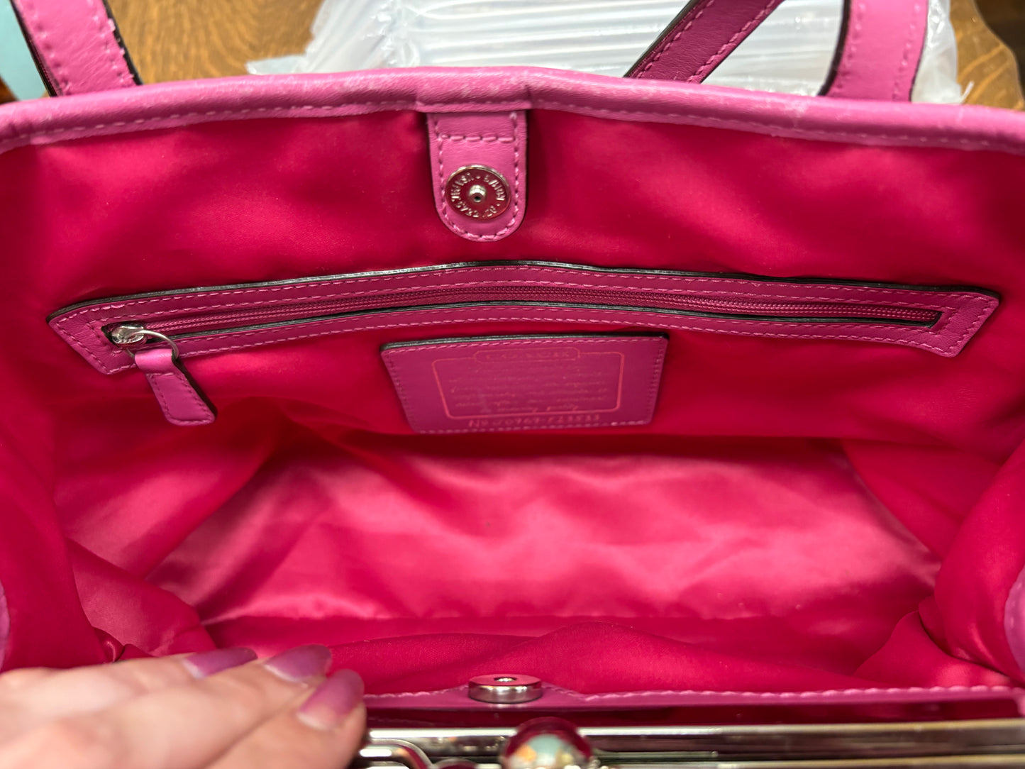 Coach Tan/Pink Purses, Shoulder
