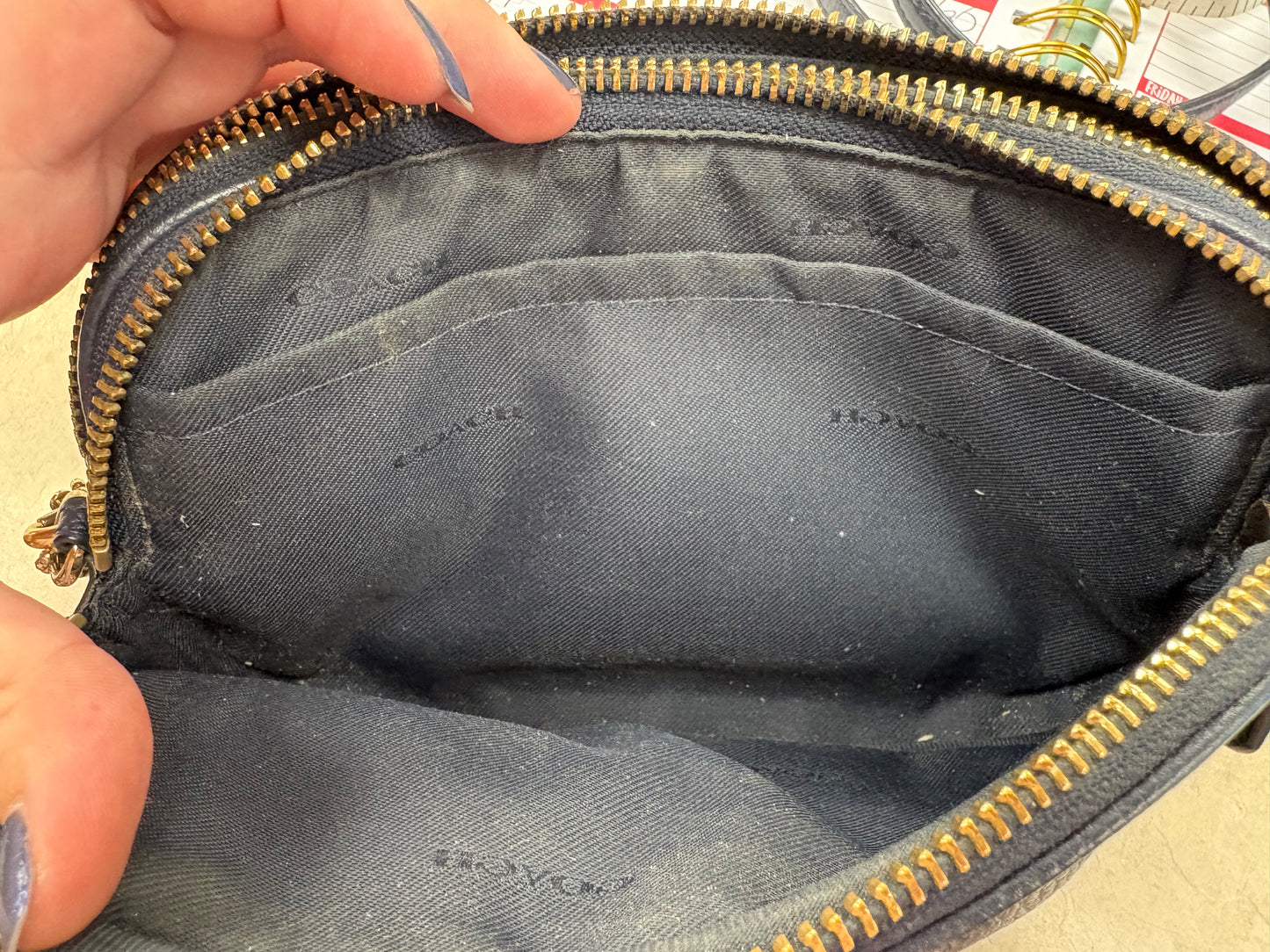 Coach Navy Purses