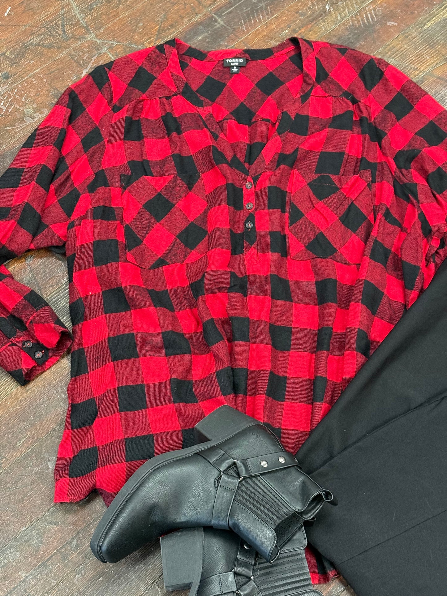 Torrid buffalo plaid Tops, 5xl