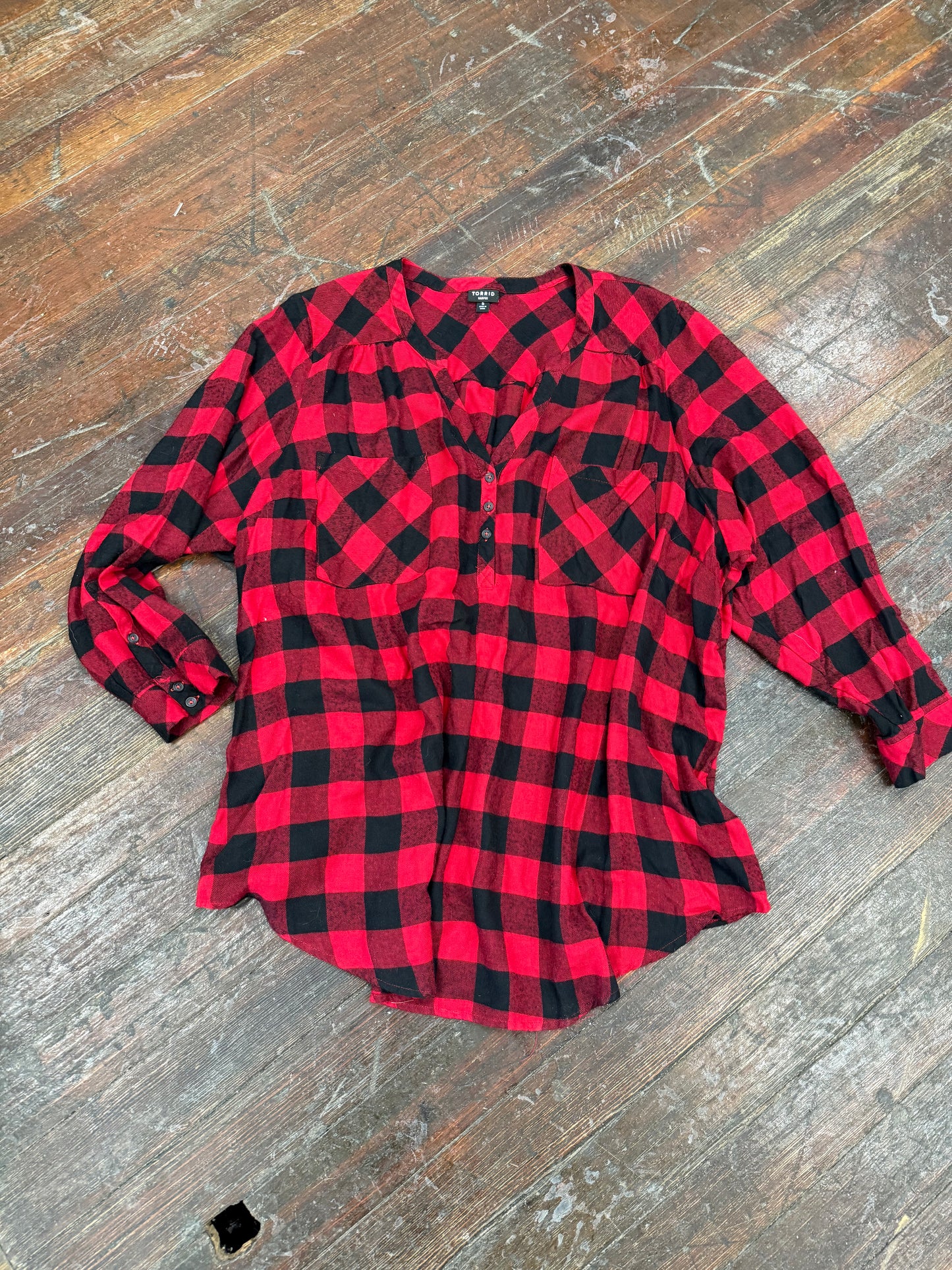 Torrid buffalo plaid Tops, 5xl