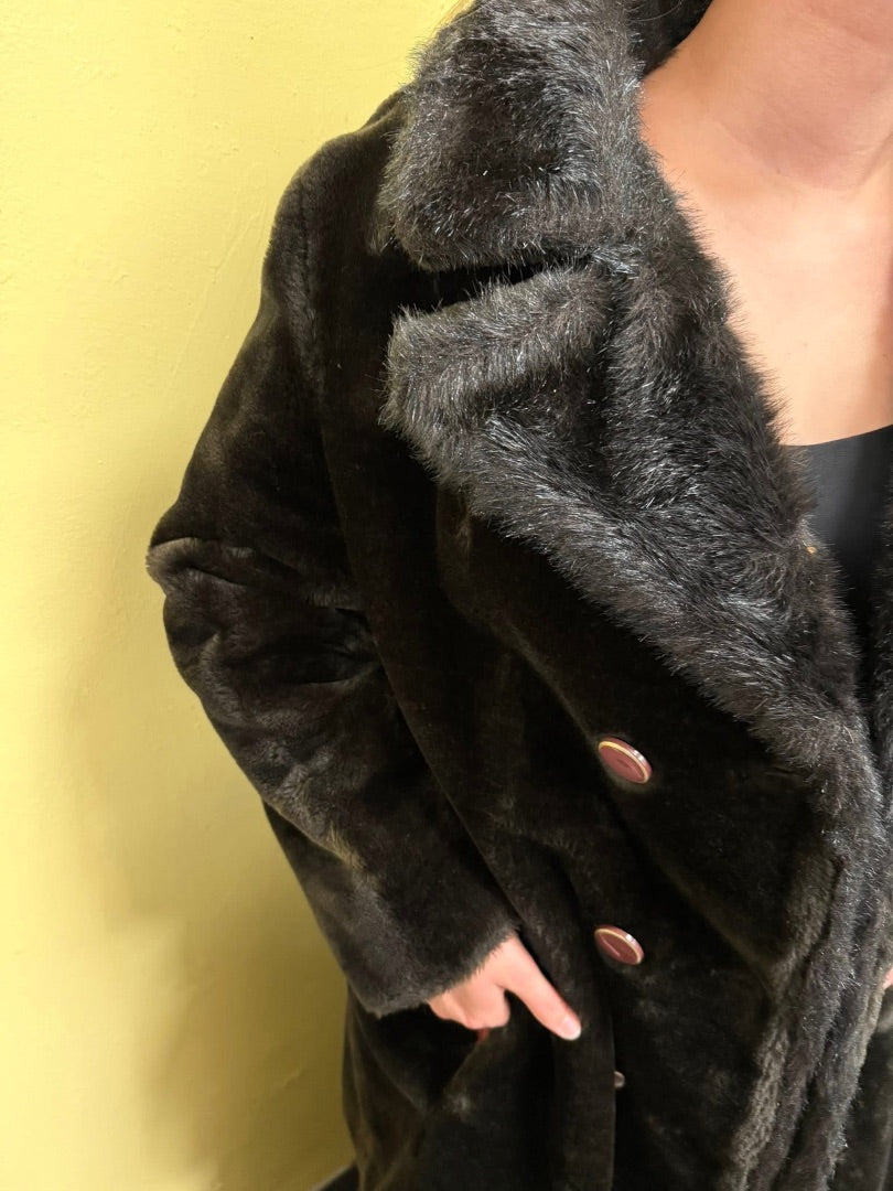 montgomery ward brown vintage coat, medium