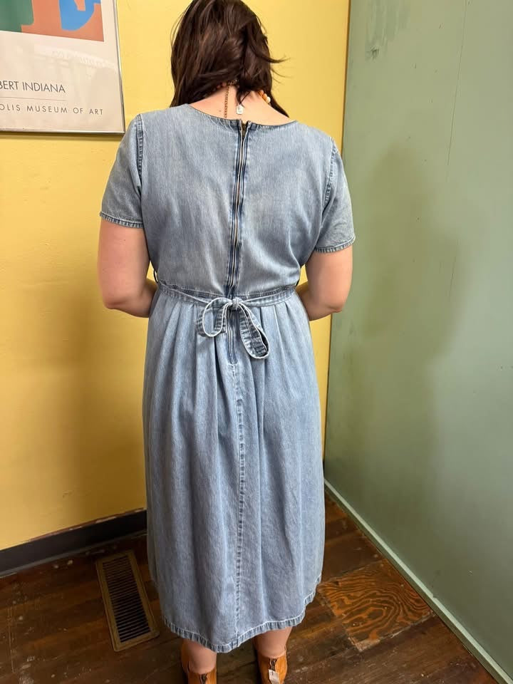 Unbranded denim blue Vintage dress, Medium/large