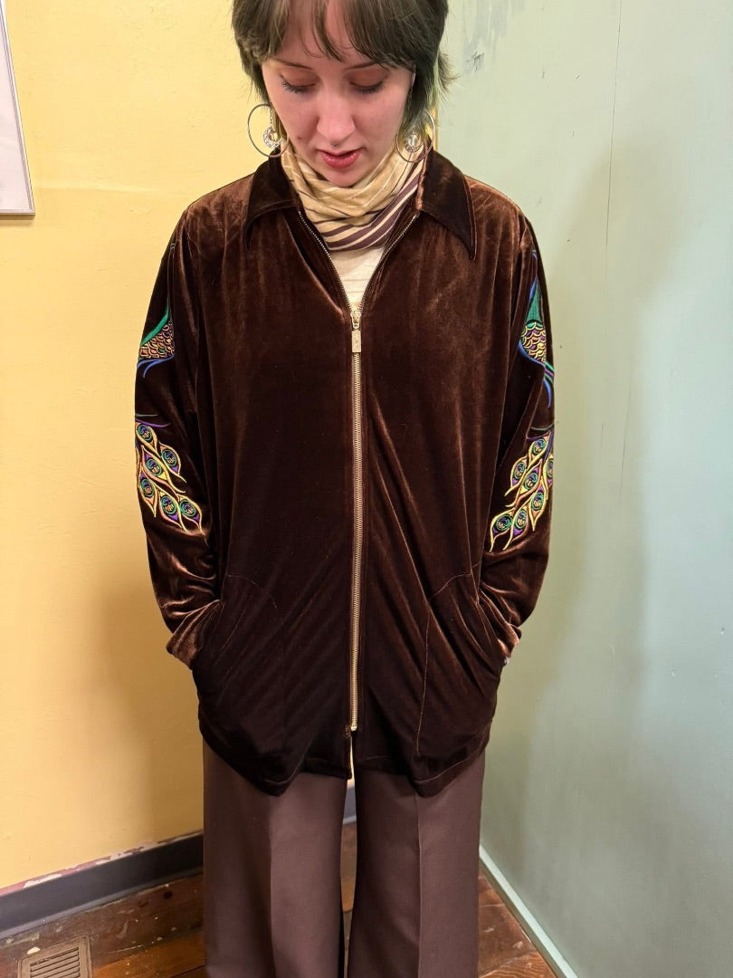 Bob Mackie Brown vintage top