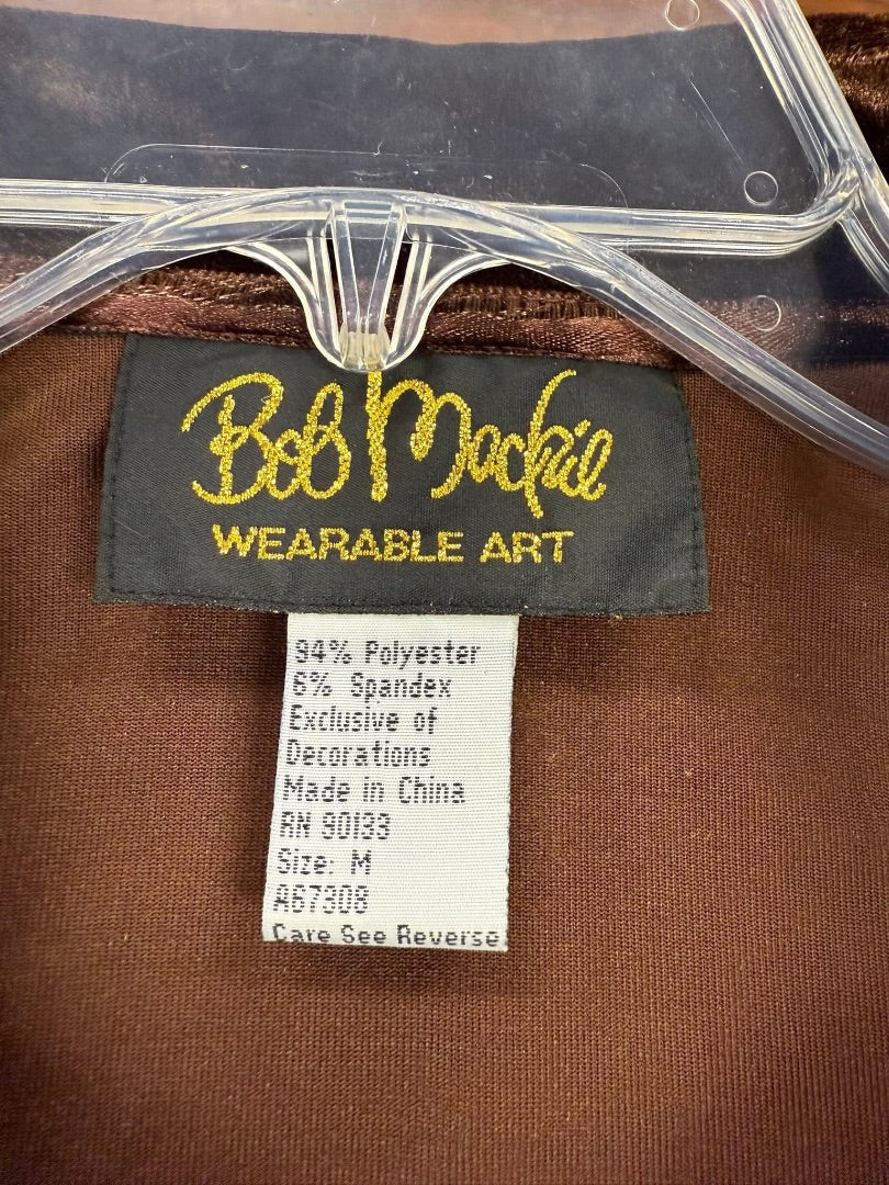 Bob Mackie Brown vintage top