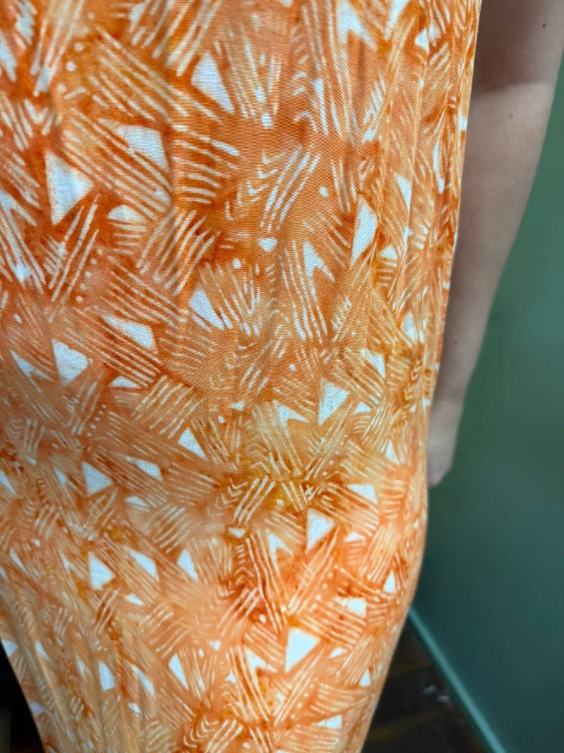 santiki orange Vintage sundress, large