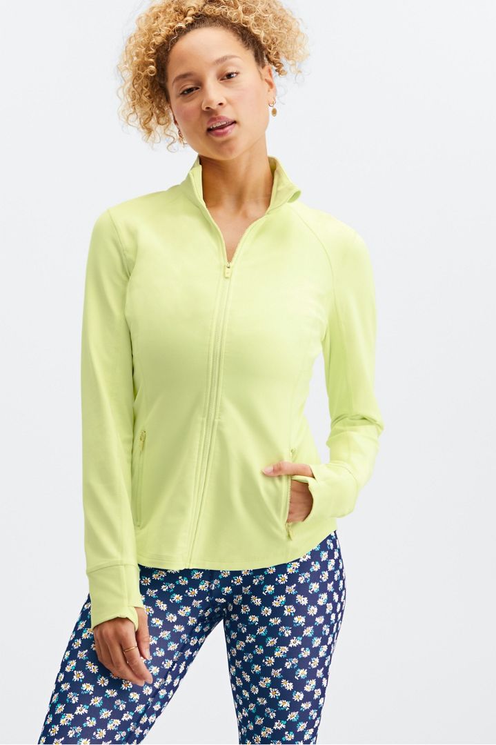 Fabletics Green Activewear Jackets, S