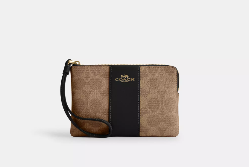 Coach Brown/Black Purses, Wristlet