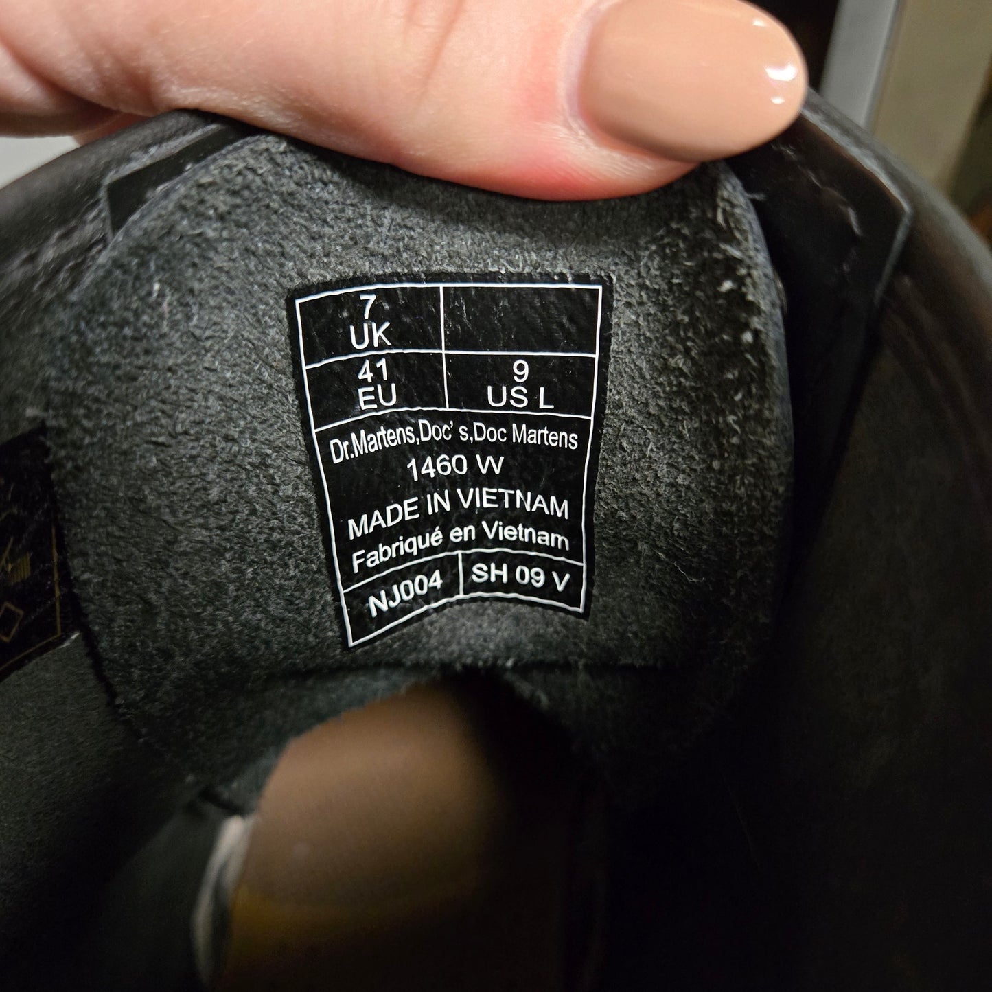 Dr. Martens Black Boots, 9