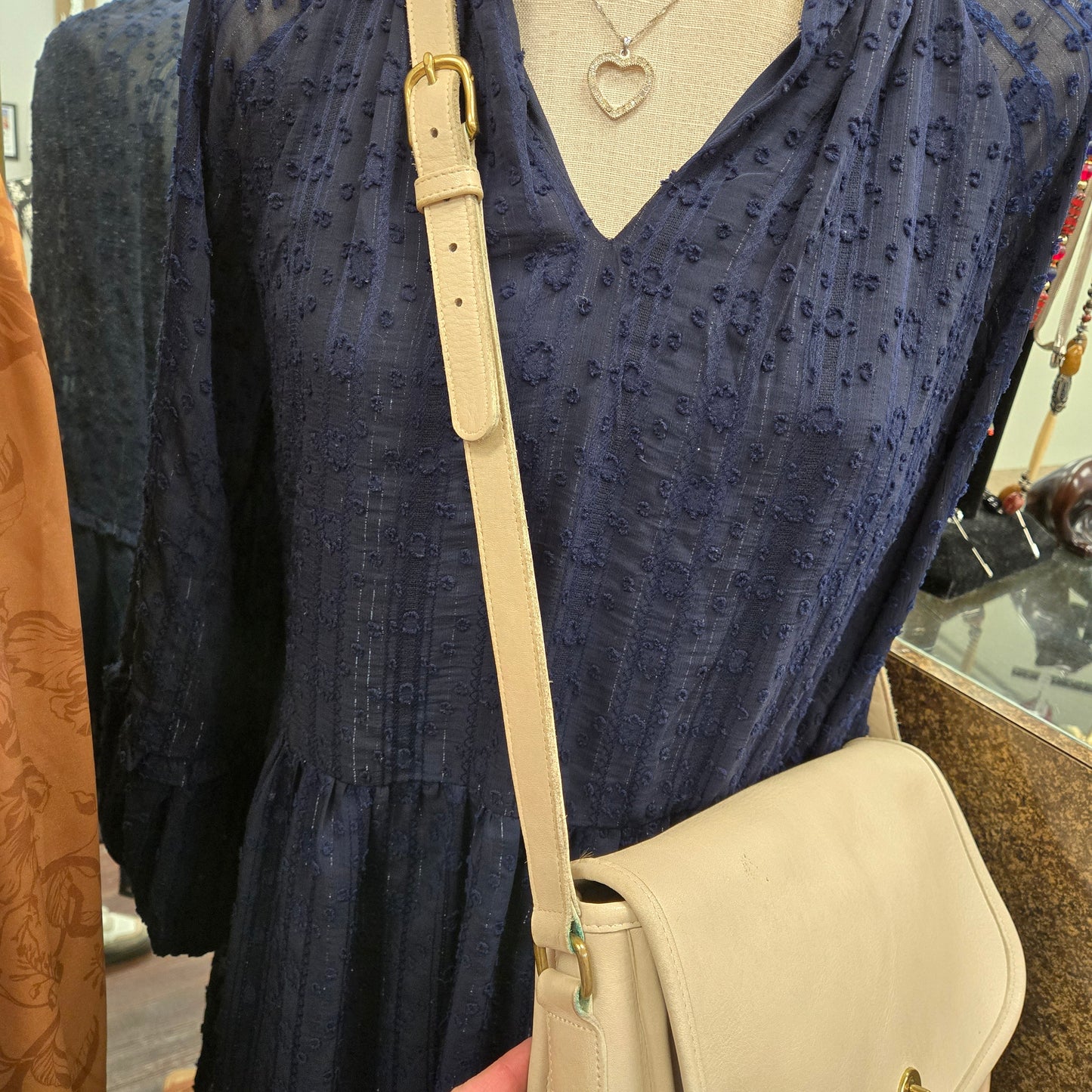 Coach Cream Purses, Large Crossbdy