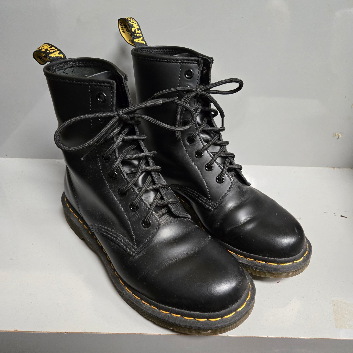 Dr. Martens Black Boots, 9