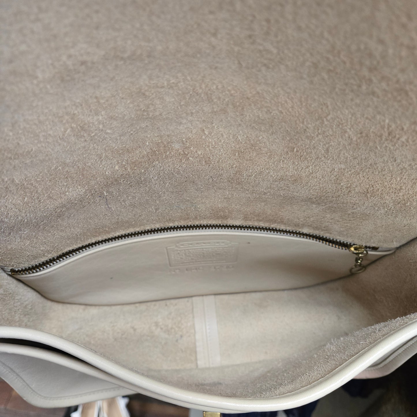 Coach Cream Purses, Large Crossbdy