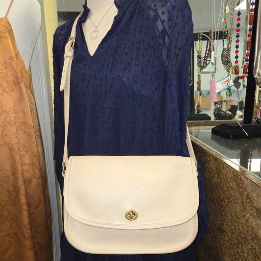Coach Cream Purses, Large Crossbdy